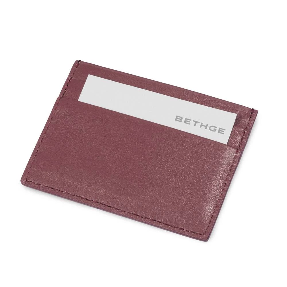 Card holder flat, 4 cc, nappa leather, brownrose