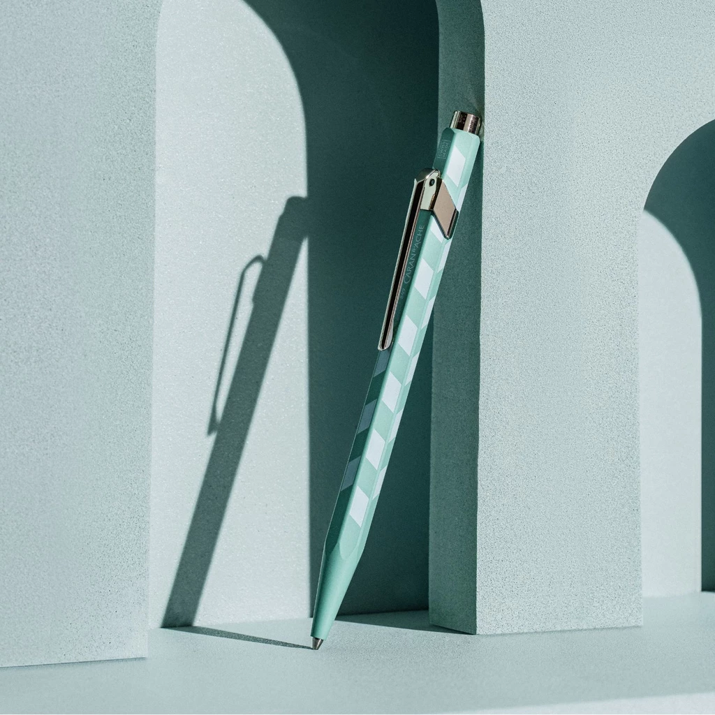 Ballpoint Pen - turquoise - Caran d'Ache 849 Mosaic