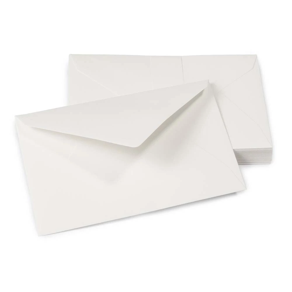 25 Diplomat envelopes, Opal Ecru
