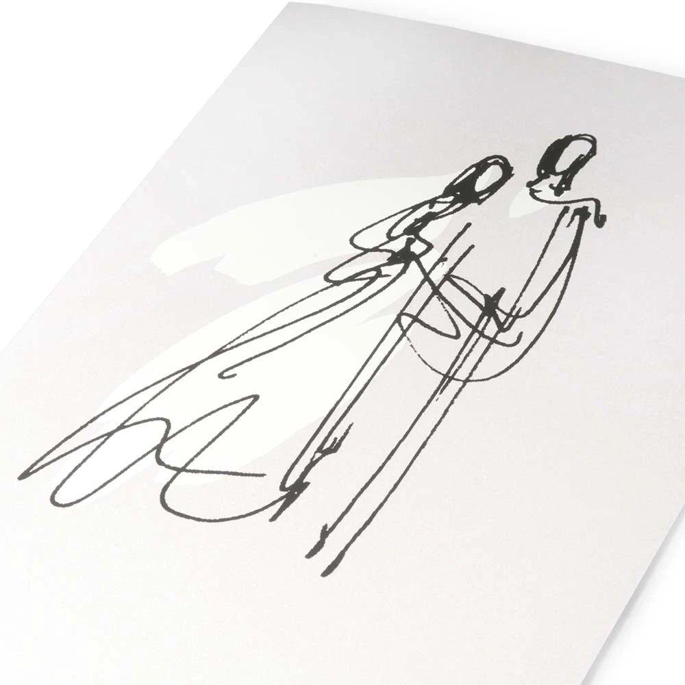 Greeting card marriage pearl