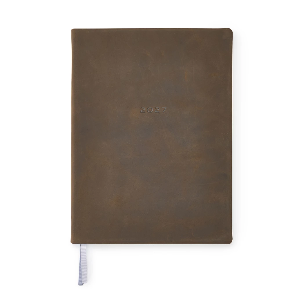 Weekly Planner 2027 Wild Pink Leather