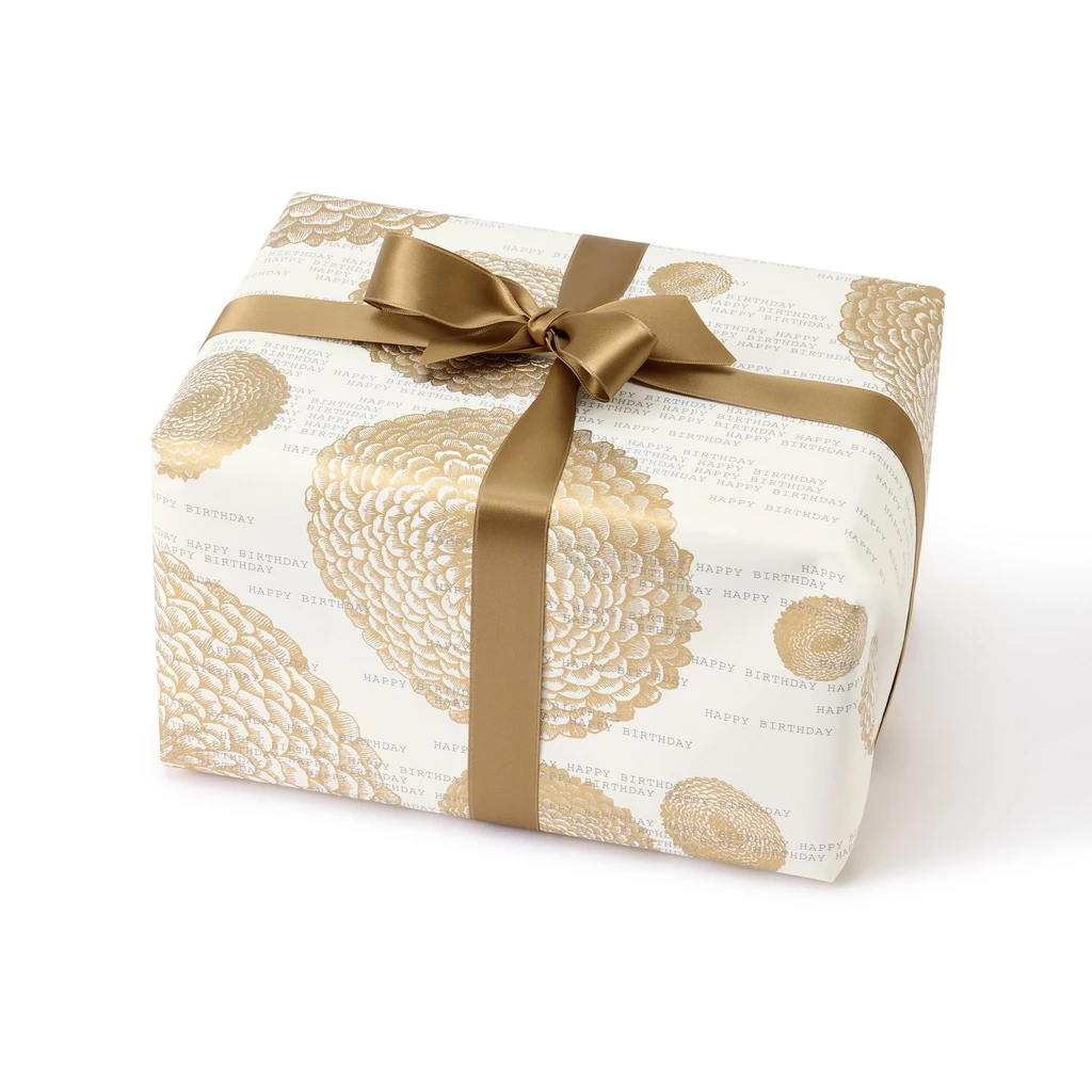 geschenkpapier_blume_b-day_gold_50_x_70_cm_3_boegen_2 Wrapping paper Happy B-Day dahlia gold 50 x 70 cm, 3 sheets