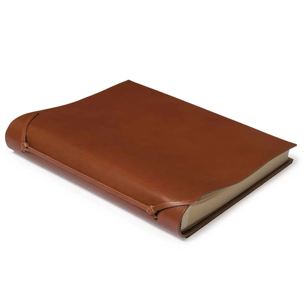 Photo Album, 30 pages, leather, 23x30 cm, tan