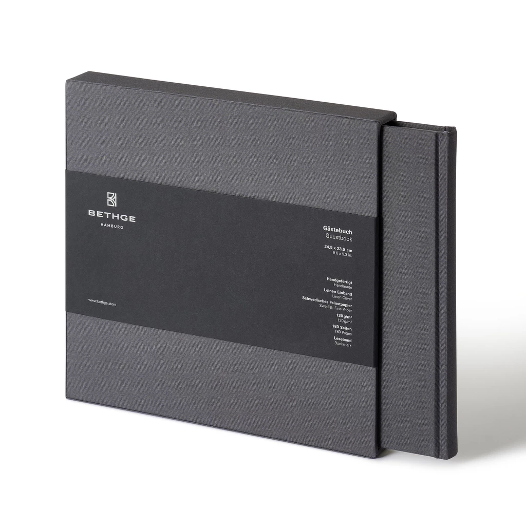 Guest Book 180 pages red linen 