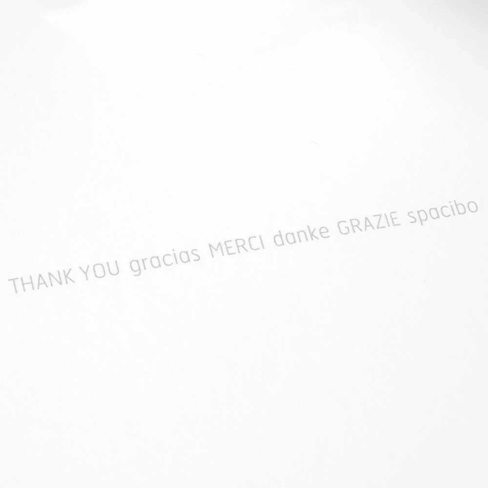 Greeting card Thank You text international