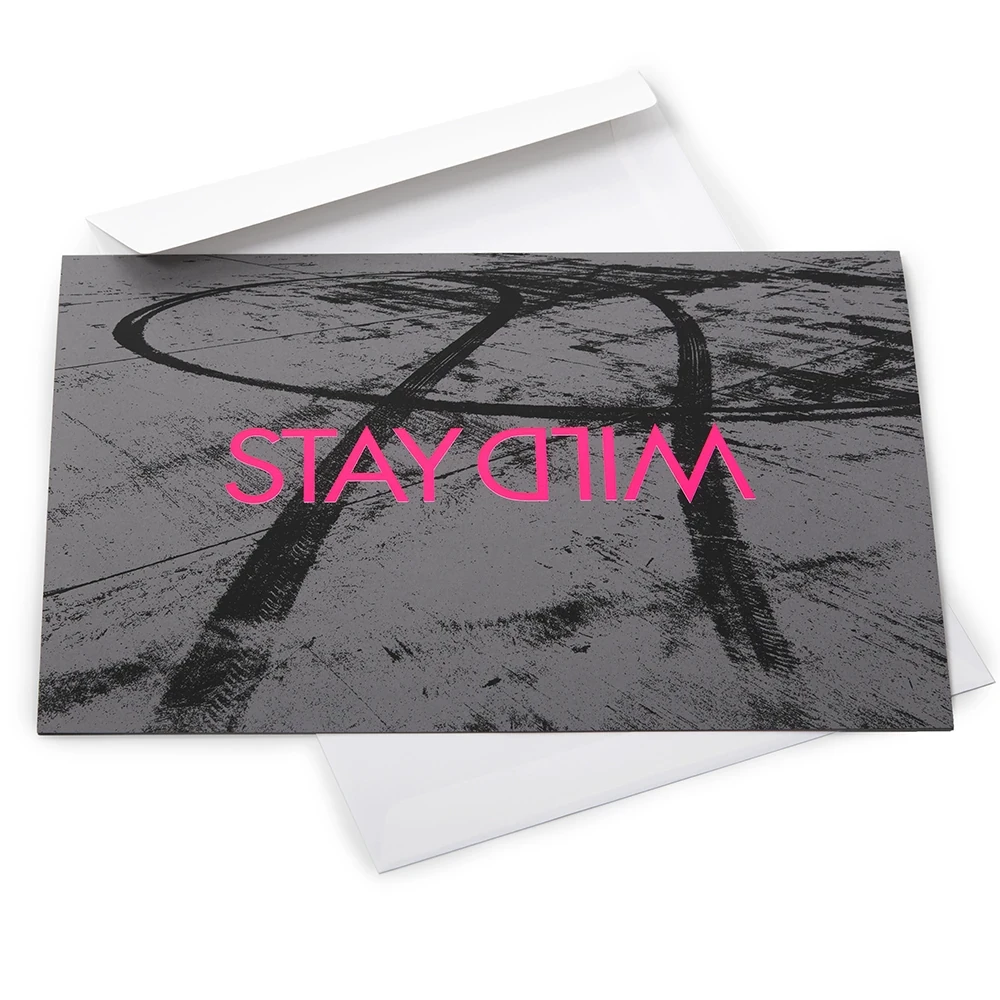 grusskarte_stay_wild_neonpink_klappkarte_1 Greeting card stay wild neon pink