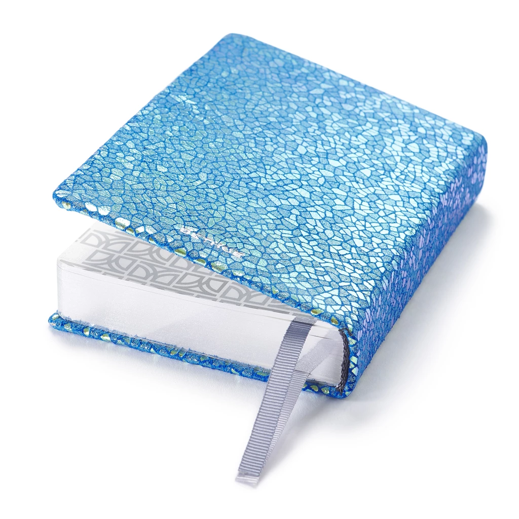 Pocket Daily Planner 2027 - One Day Per Page - Leather - Acqua - 9.5 x 13 cm