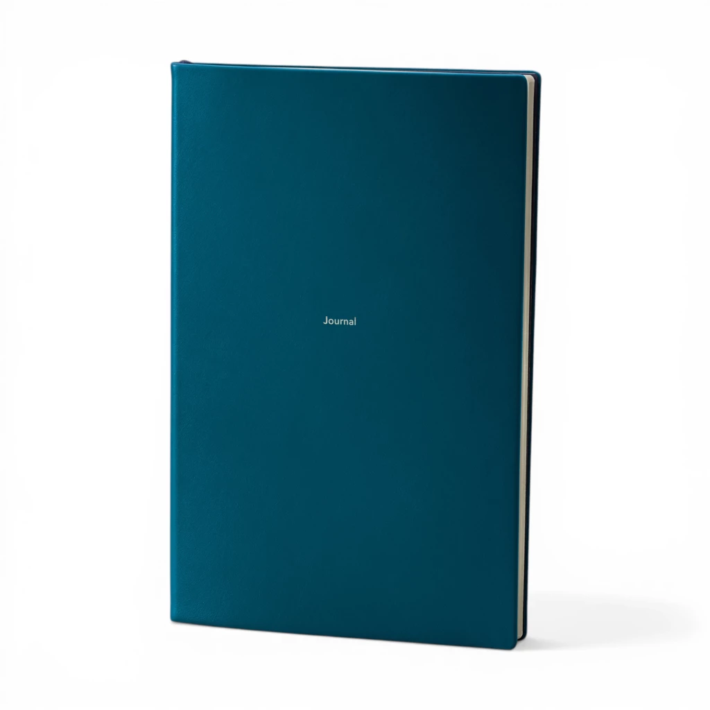 Journal L plain Petrol Green