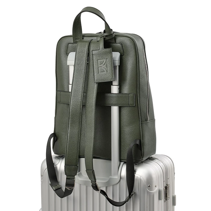 Adri Leather Backpack – Loden Green