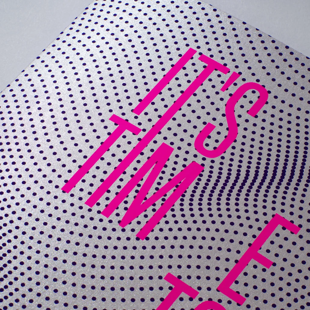 Greeting Card "It's time to party" Dots