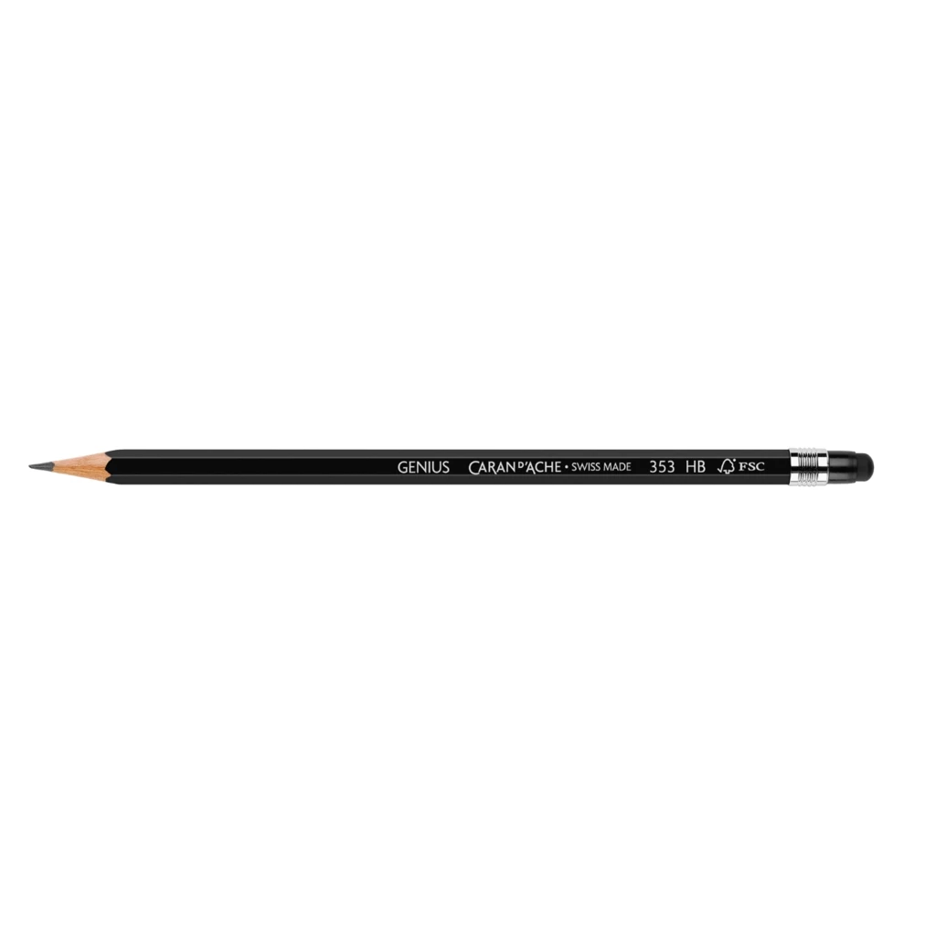 Caran d'Ache Genius Touch Pencil, HB, black