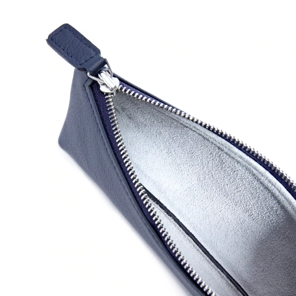 Pencil Case, Kollektion 1977,  leather, blue