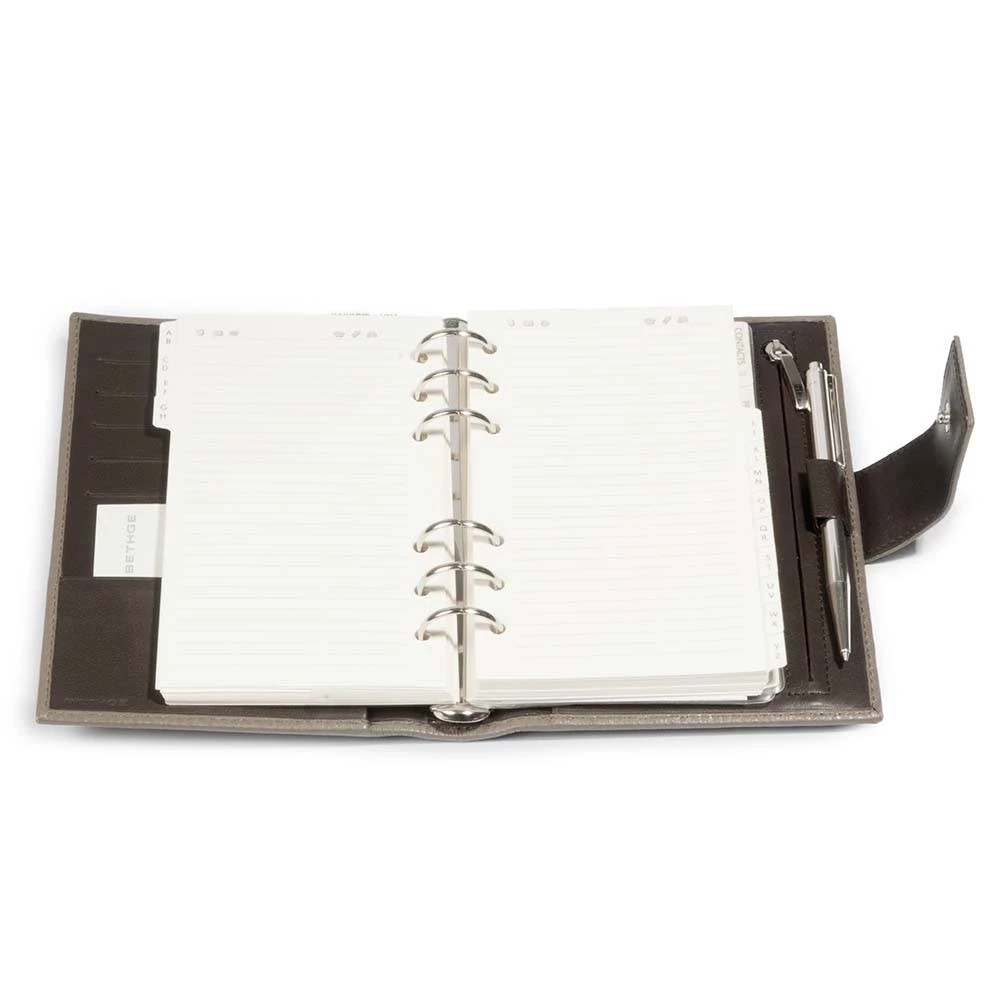 Daily Planner Adri, leather, taupe