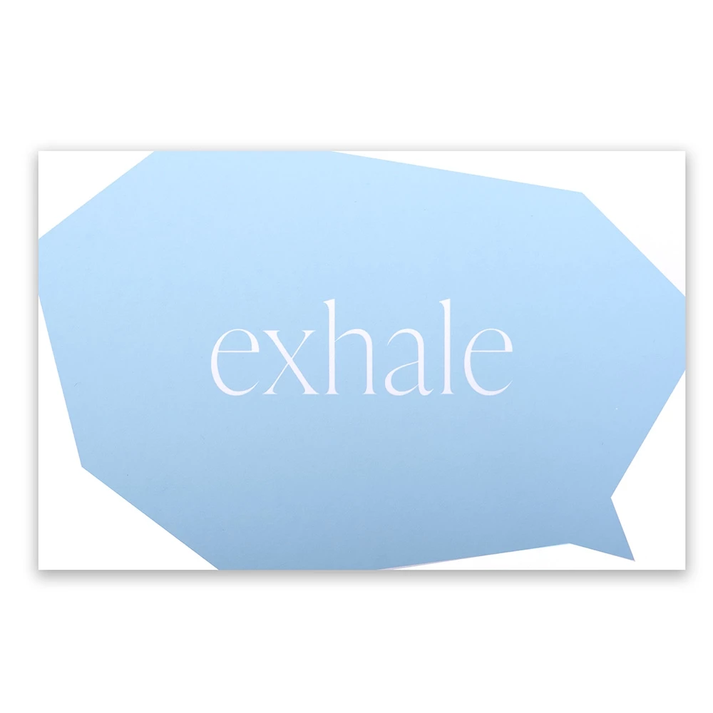Greeting card exhale
