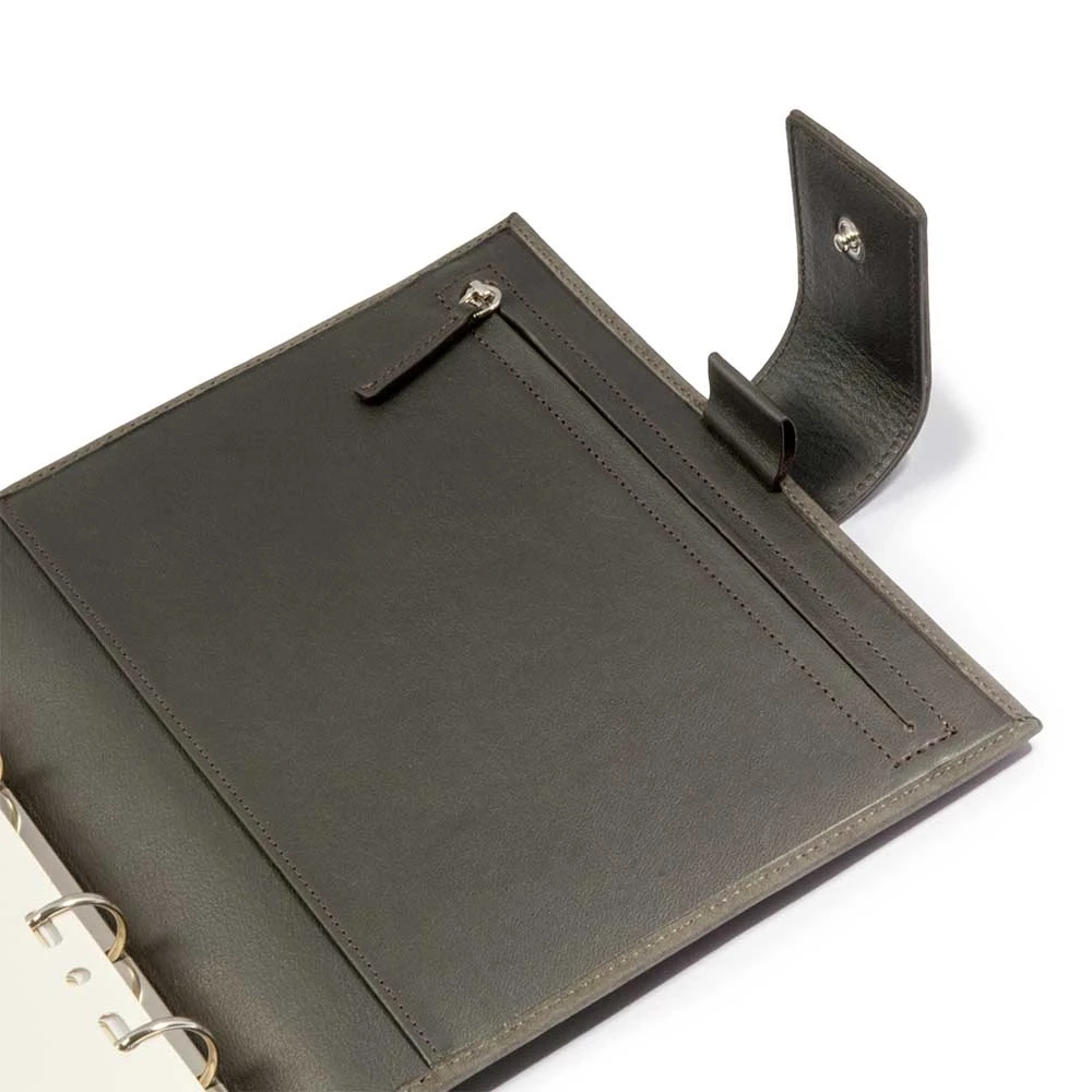 System Planner, stingray leather, black