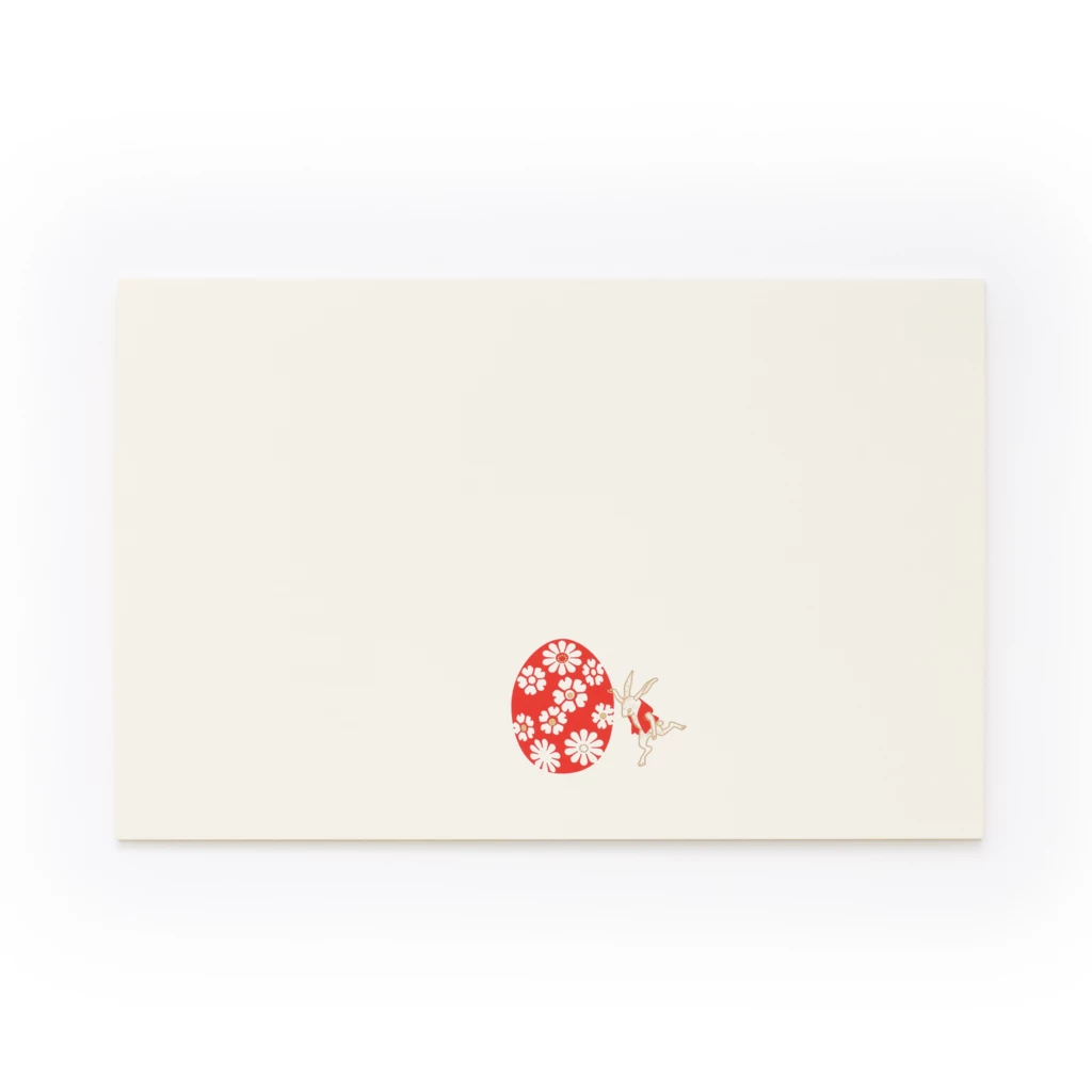 Greeting card primrose bunny