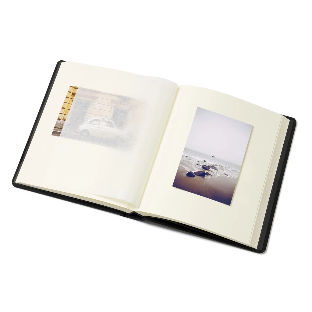 Photo Album 80 Pages Linen Black
