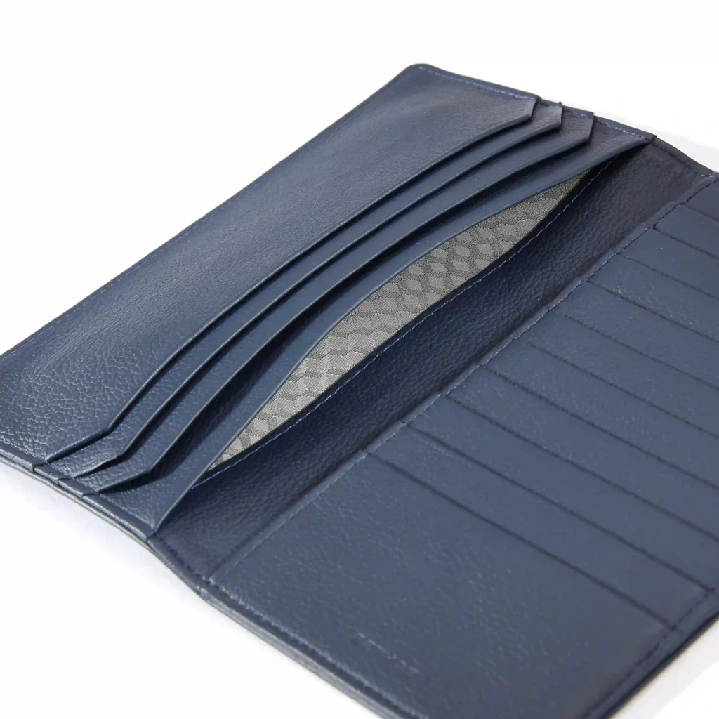 Slim Wallet, 10 cc, Kollektion 1977, leather, blue