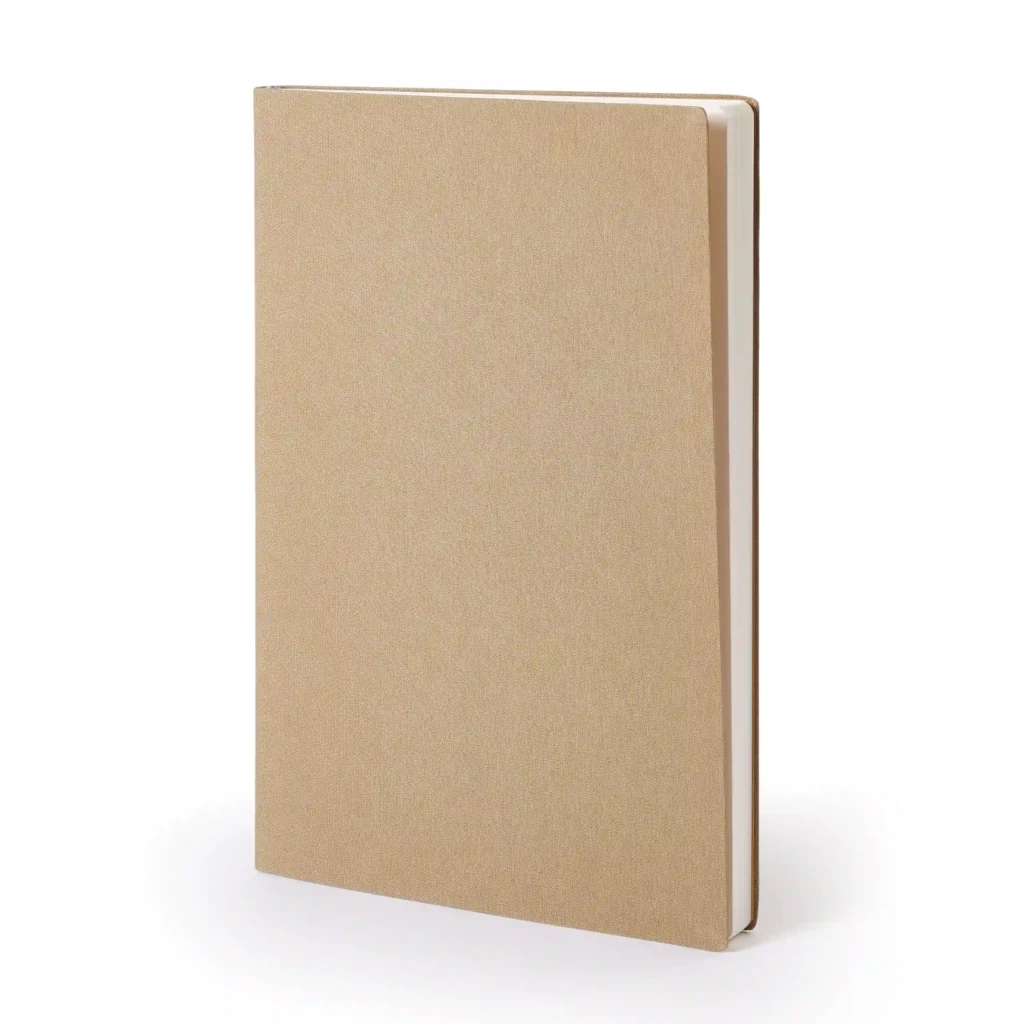 Notebook A4, linen, Khaki, blank