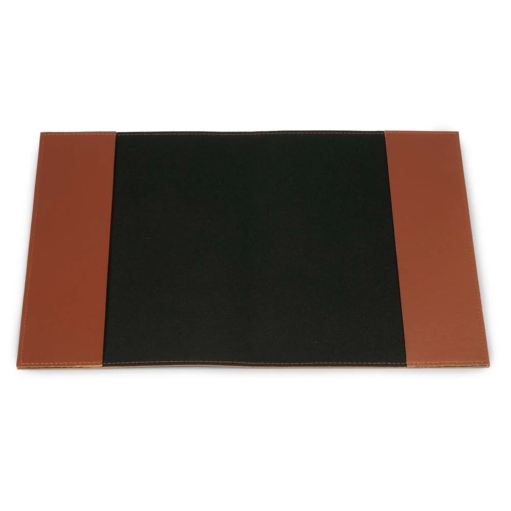 Book cover for DIN A5 books, smooth leather, brandy