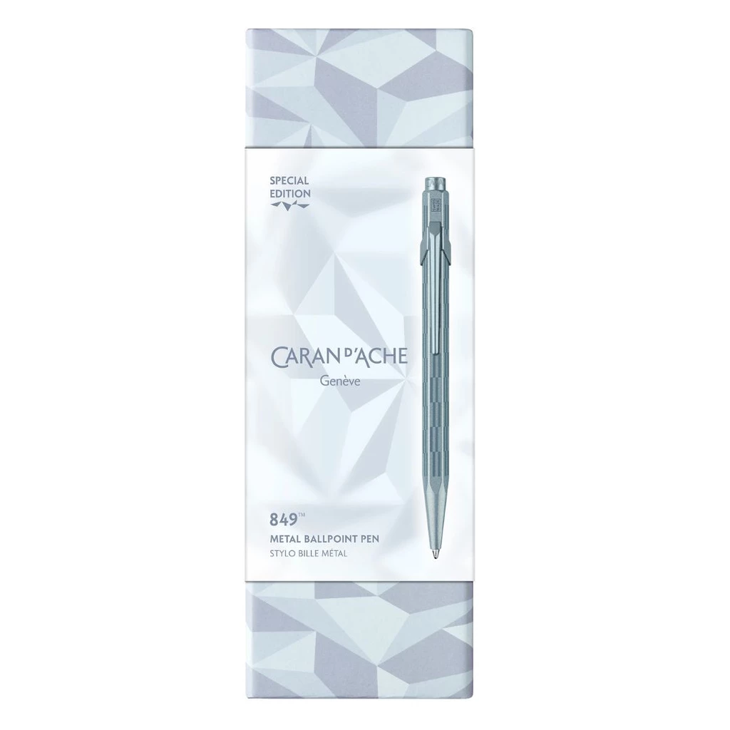 Caran d’Ache 849 Ballpoint Pen – Blue Alpine Frost (Limited Edition) 