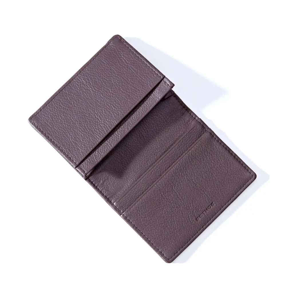Card Wallet, 3 cc, Kollektion  1977, leather, bifold, brown