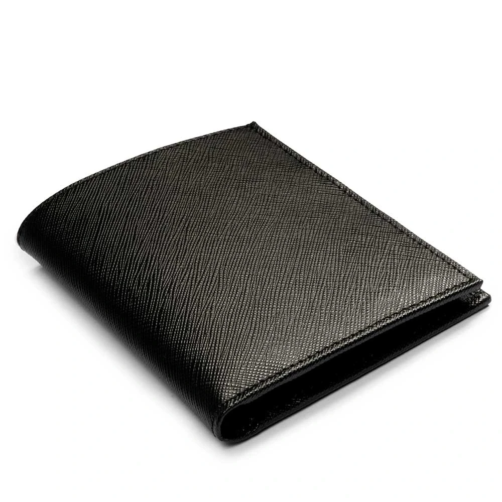 Slim Wallet, 8 cc, Saffiano leather, black