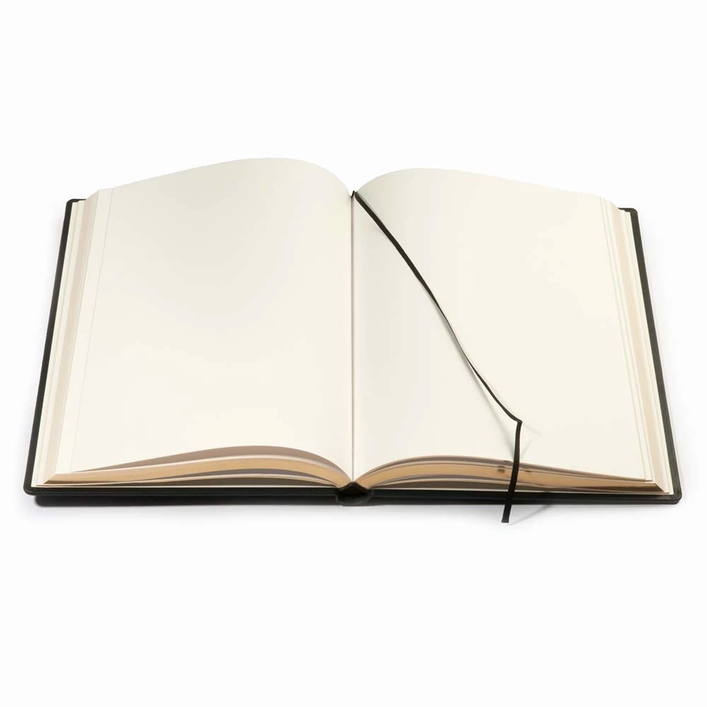 leder_gaestebuch_mit_goldschnitt_144_blatt_15 Guest Book with Gilt Edges, 144 pages, leather, A4, brandy