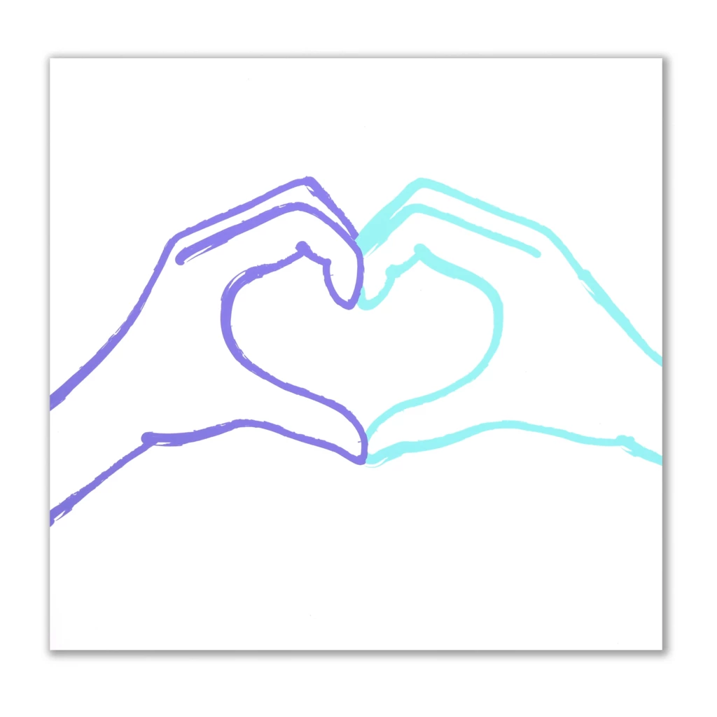 One Heart Greeting Card – White