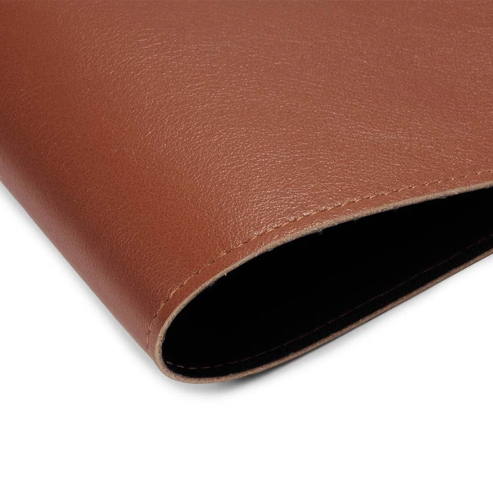 Book cover for DIN A4 books, smooth leather, brandy
