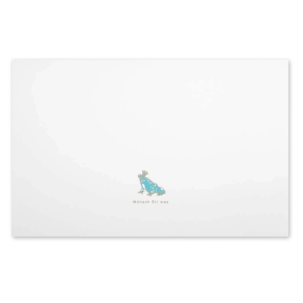 Greeting card frog Wünsch Dir  was