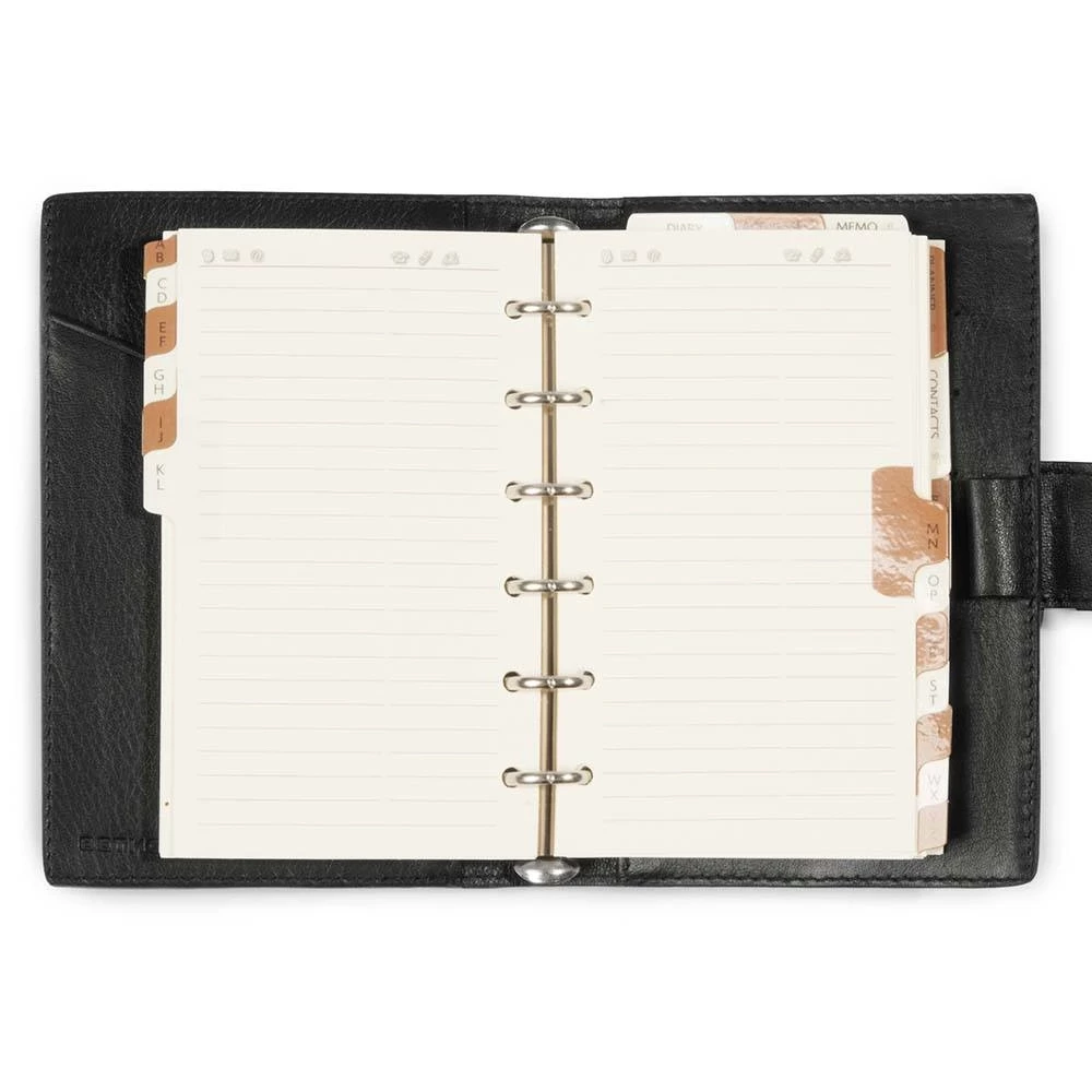 Pocket Organiser, stingray leather, black