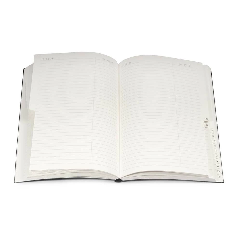 Refill address book A5, black