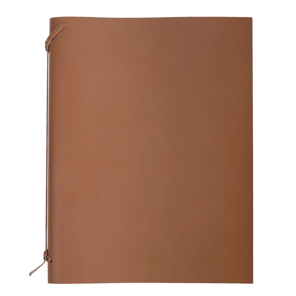 Presentation Folder Sottomano, leather, small, tan