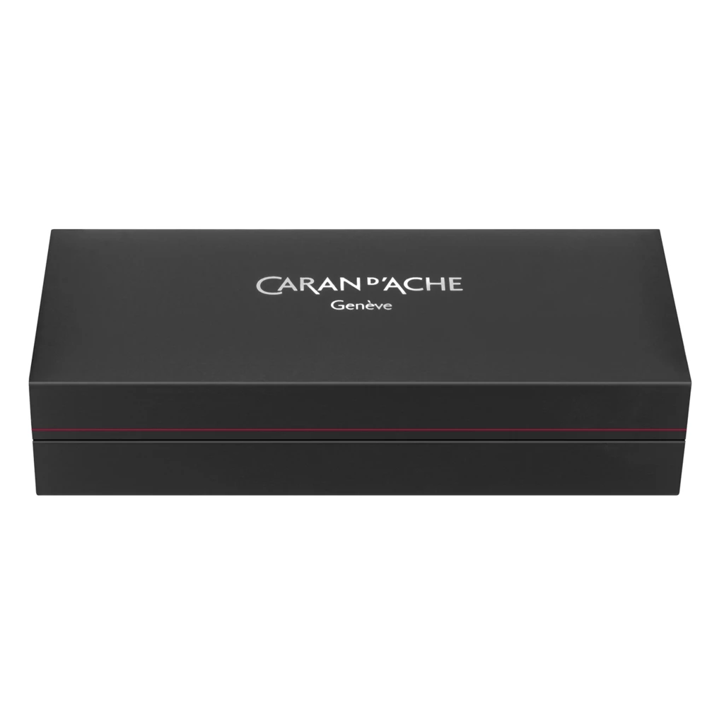 Caran d'Ache Léman Ebony Black Rollerball, rhodium-plated