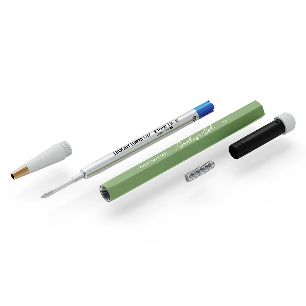 Drehgriffel Nr. 1, Sage - Ballpoint pen with royal blue ink