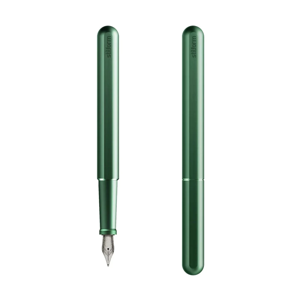 stilform INK Fountain Pen, aurora green + nib titanium EF