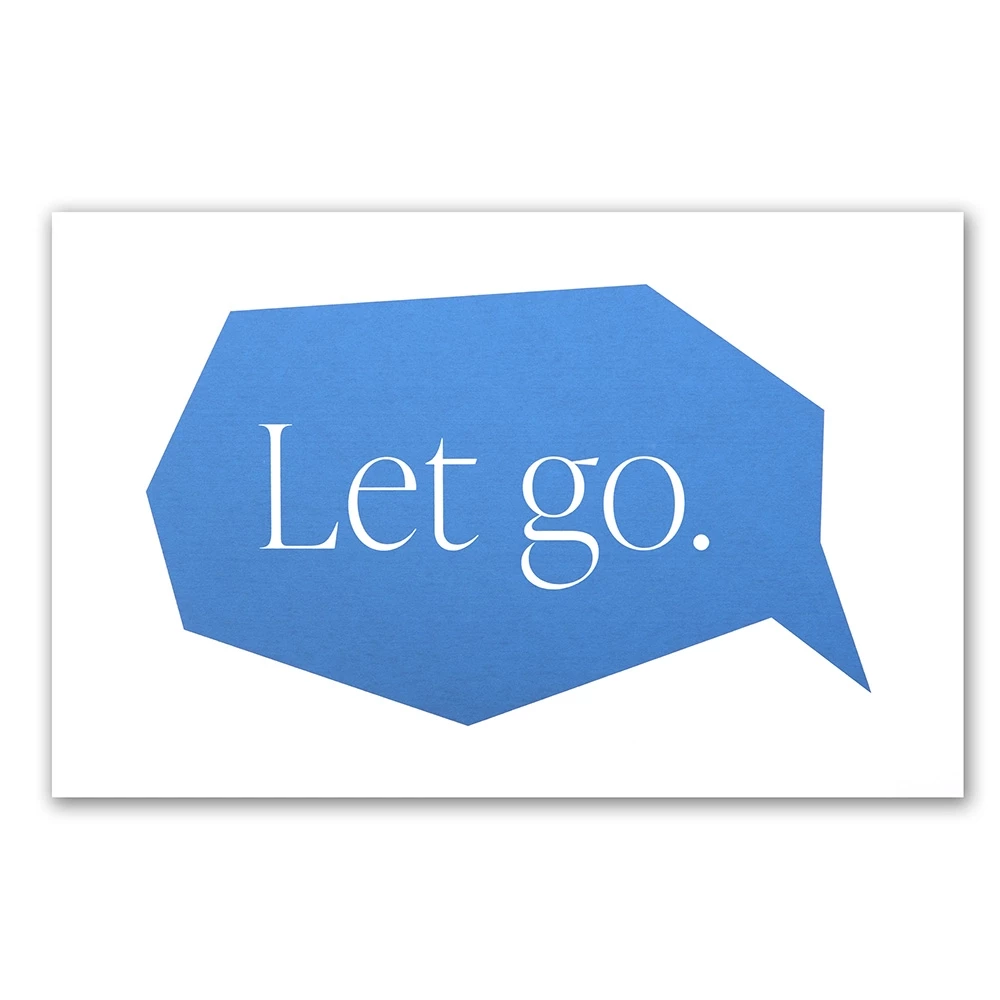 Greeting card Let go.