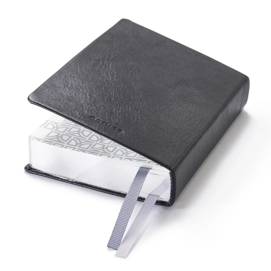 Pocket Daily Planner 2027 - One Day Per Page - Cowhide Leather - Verona Brown - 9.5 x 13 c