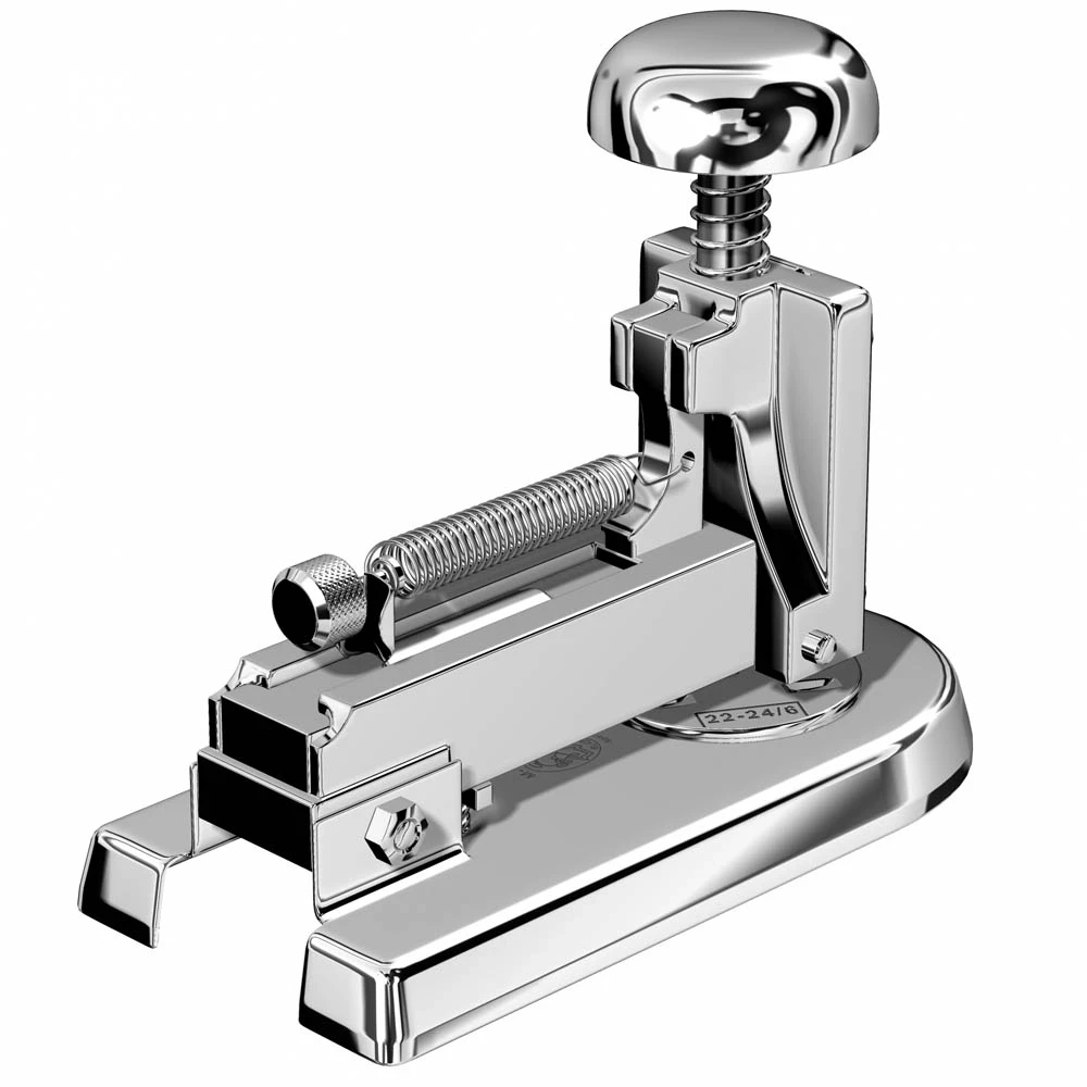 El Casco M5 Stapler, small, chrome with felt on base