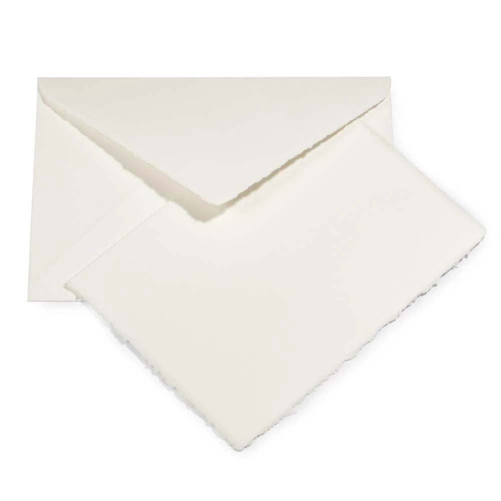 Set folded card A5 & envelope C5, laid paper