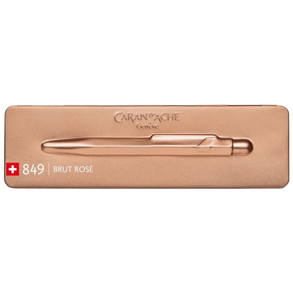 Caran d'Ache 849 Metal Ballpoint Pen Brut Rosé
