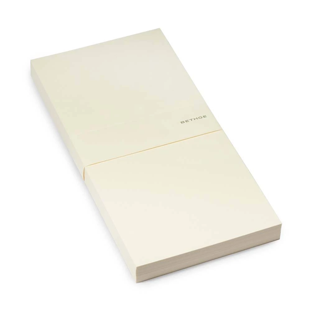 50 long DIN cards, Smooth Ivory