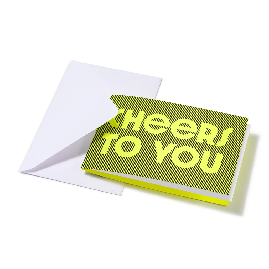 Greeting Card Glow Cheers to You 
