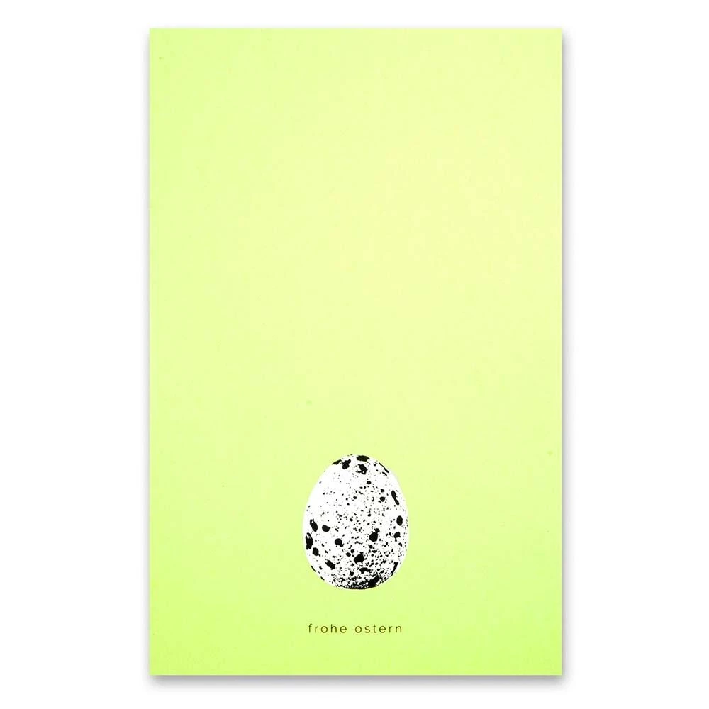 Greeting card quail egg may green