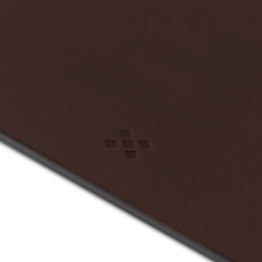 LEGENDÄR Desk Mat WRYTE, leather, dark brown