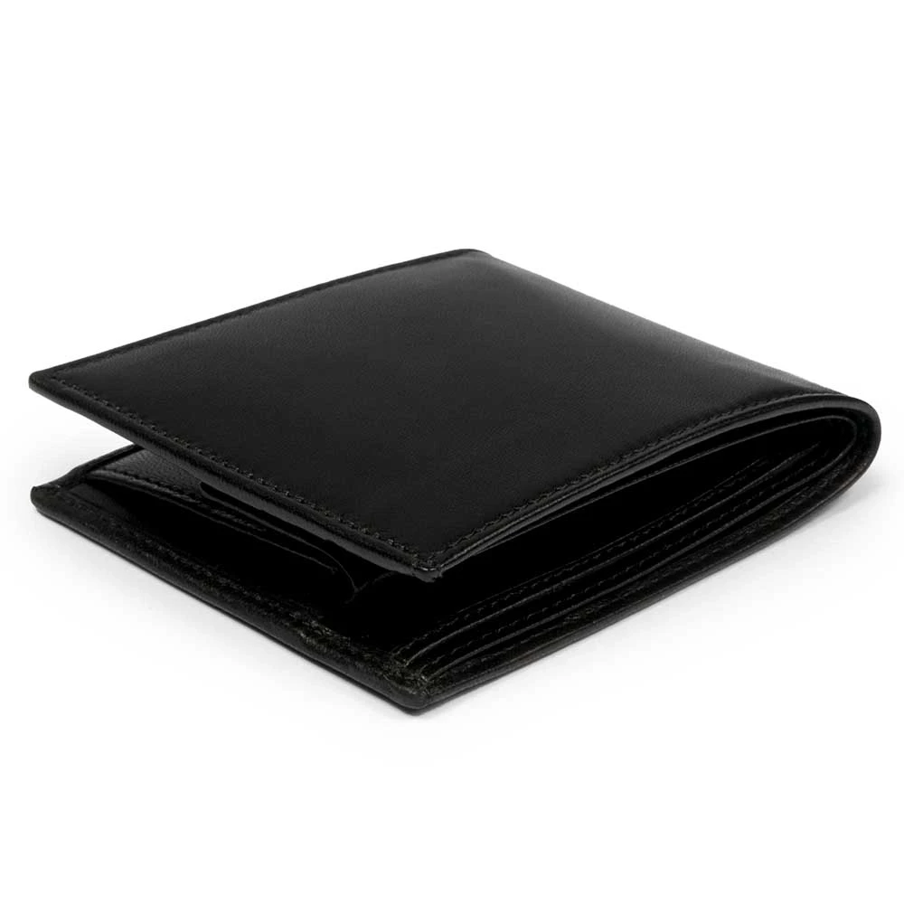 Wallet with Coin Pocket, nappa leather, black