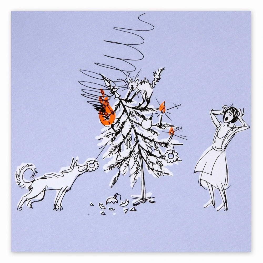 Christmas card christmas disaster