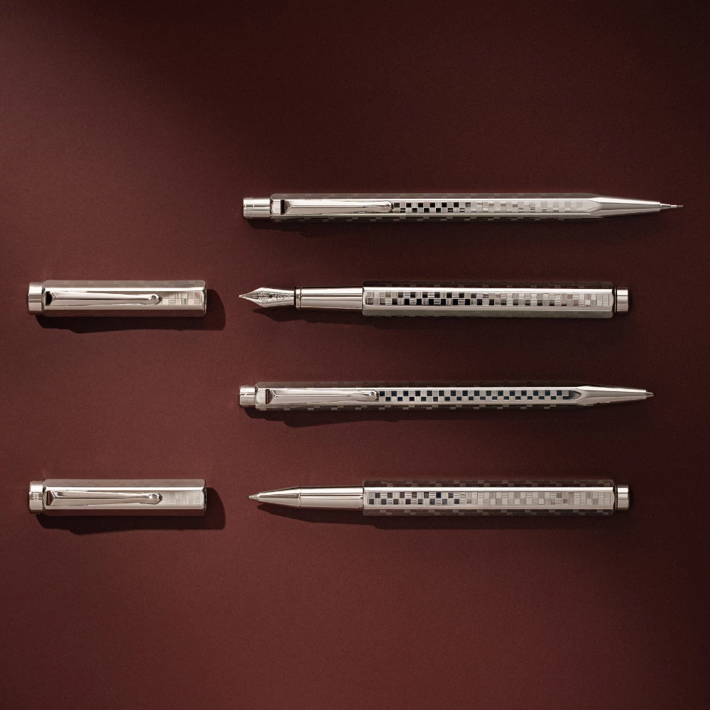 Caran d'Ache - Ecridor Damier - Rollerball Pen - Platinum 