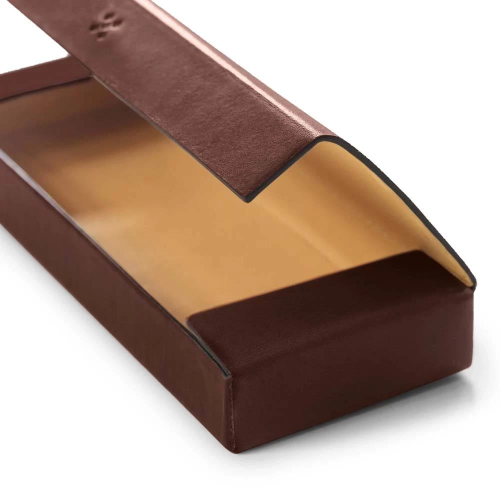 LEGENDÄR ETWEE Case, leather,  long, dark brown
